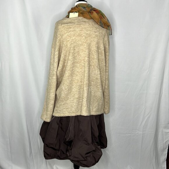 See U Soon Beige Long Sleeved Crewneck Sweater - Picture 2 of 11